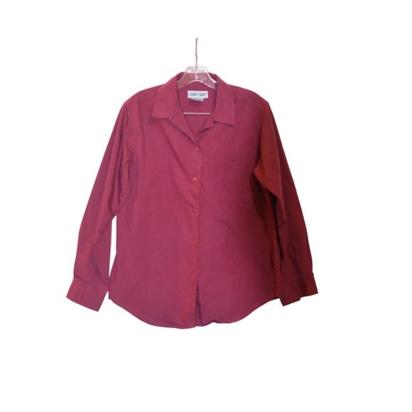 CABIN CREEK (R) Long Sleeves Red Button-Down Shirt Front Pocket Small/Chico - Picture 2 of 12